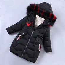 Load image into Gallery viewer, Girls Down Jackets Baby Outdoor Warm Clothing Thick Coats Windproof Children's Winter Jackets Kids Colourf Fur Collar Outerwear
