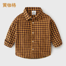 Load image into Gallery viewer, Baby Plaid Shirt 2019 Autumn Dress New Boys' Children's Casual Top Top Shirt Baby Children Clothing Tops Outwear Outfits Blouse