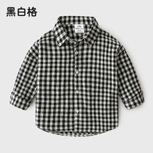 Load image into Gallery viewer, Baby Plaid Shirt 2019 Autumn Dress New Boys' Children's Casual Top Top Shirt Baby Children Clothing Tops Outwear Outfits Blouse