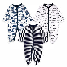 Load image into Gallery viewer, Rompers Comfortable Long Sleeve Newborn Boy Clothes Jumpsuit 3pcs/lot