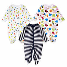 Load image into Gallery viewer, Rompers Comfortable Long Sleeve Newborn Boy Clothes Jumpsuit 3pcs/lot