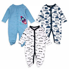 Load image into Gallery viewer, Rompers Comfortable Long Sleeve Newborn Boy Clothes Jumpsuit 3pcs/lot