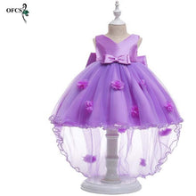Load image into Gallery viewer, New Selling Summer Girls Clothing Costume Flowers Dresses Girls' Party Wear Kids Dress Princess Tailed  Wedding  Dresses 4-15T