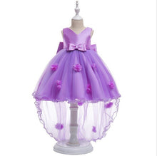 Load image into Gallery viewer, New Selling Summer Girls Clothing Costume Flowers Dresses Girls' Party Wear Kids Dress Princess Tailed  Wedding  Dresses 4-15T