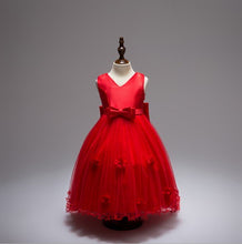 Load image into Gallery viewer, New Selling Summer Girls Clothing Costume Flowers Dresses Girls' Party Wear Kids Dress Princess Tailed  Wedding  Dresses 4-15T