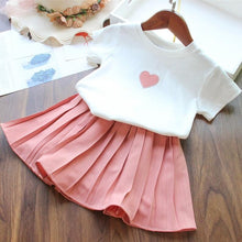 Load image into Gallery viewer, Baby Girl Clothing, New Love Set, Kids Skirt Costume