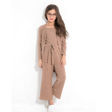 Load image into Gallery viewer, Children's Clothing Set Casual Autumn Winter Solid Resemble Sweater 3 Pieces Suit Girl Outfits for 6789 10 11 12 13 14 Teenagers