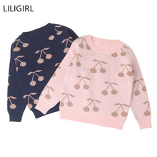 Load image into Gallery viewer, LILIGIRL Autumn Winter Girls' Pullover Sweaters Toddler Baby Girls Clothing Long Sleeve Knitwear Infant Girls Sweaters