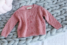 Load image into Gallery viewer, Baby Girls' Pure Color Knitted Sweater Autumn Winter Cotton Children's Cardigan Sweater Newborn Outwear Infant Girls Clothing