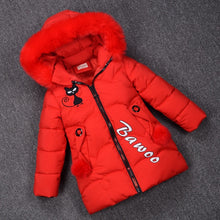 Load image into Gallery viewer, New Girls Down Jackets Baby Outdoor Warm Clothing Thick Coats Windproof Children's Winter Jackets Kids Cartoon Winter Outerwear