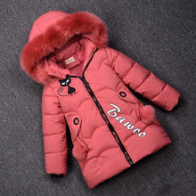 Load image into Gallery viewer, New Girls Down Jackets Baby Outdoor Warm Clothing Thick Coats Windproof Children's Winter Jackets Kids Cartoon Winter Outerwear