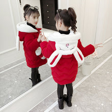 Load image into Gallery viewer, New Girls Down Jackets Baby Outdoor Warm Clothing Thick Coats Windproof Children's Winter Jackets Kids Cartoon Winter Outerwear