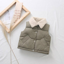 Load image into Gallery viewer, Spemonope 2019 Autumn And Winter New Kids Lamb Collar Fashion Vest Outwears Boys And Girls' Warm Cotton Clothing Vest