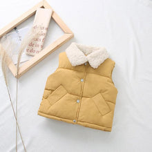 Load image into Gallery viewer, Spemonope 2019 Autumn And Winter New Kids Lamb Collar Fashion Vest Outwears Boys And Girls' Warm Cotton Clothing Vest