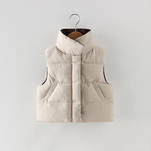 Load image into Gallery viewer, Sermonope 2019 New Autumn And Winter  2-6t Boys'and Girls' Warm Waistcoat Clothing Outerwear With Stand Collar Children's Vest