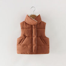 Load image into Gallery viewer, Sermonope 2019 New Autumn And Winter  2-6t Boys'and Girls' Warm Waistcoat Clothing Outerwear With Stand Collar Children's Vest