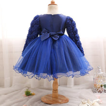 Load image into Gallery viewer, Red Floral Christening Gown Baby Girl Bows Dresses Girls' Dress Vestidos Infantis Party Dress Clothing Autumn Winter Long Sleeve
