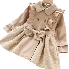 Load image into Gallery viewer, Baby lapel trench coat 2019 autumn and winter clothing Korean version of the new girls' children's clothing