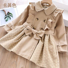Load image into Gallery viewer, Baby lapel trench coat 2019 autumn and winter clothing Korean version of the new girls' children's clothing