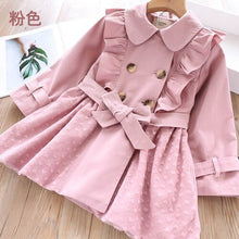 Load image into Gallery viewer, Baby lapel trench coat 2019 autumn and winter clothing Korean version of the new girls' children's clothing