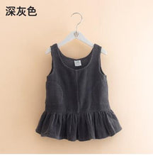 Load image into Gallery viewer, Baby Solid Color Dress Autumn and Winter Dress New Girls' Children's Clothing Children's Vest Dress