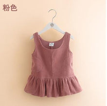 Load image into Gallery viewer, Baby Solid Color Dress Autumn and Winter Dress New Girls' Children's Clothing Children's Vest Dress