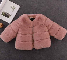 Load image into Gallery viewer, JKP children's fox fur children's fur coat autumn and winter girls' children's clothing baby thick cotton jacket FPC-152