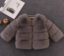 Load image into Gallery viewer, JKP children's fox fur children's fur coat autumn and winter girls' children's clothing baby thick cotton jacket FPC-152