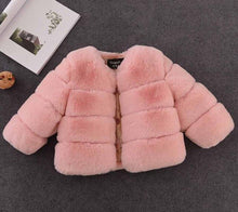 Load image into Gallery viewer, JKP children's fox fur children's fur coat autumn and winter girls' children's clothing baby thick cotton jacket FPC-152
