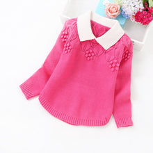 Load image into Gallery viewer, girls' clothing 2019 new spring and autumn winter pullover girls cashmere sweaters cotton children sweaters girl's clothing 4-9T