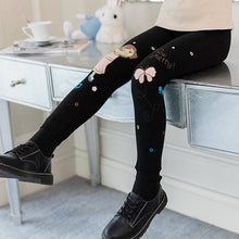 Load image into Gallery viewer, Plus Velvet Girl Kids Winter Pants Thickening Girls Leggings Cartoon For  Warm Girls' Trousers Children's Clothing