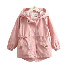 Load image into Gallery viewer, Baby Hooded Coat 2019 Autumn and Winter New Girls' Children's Clothing Fashion Cute Children's Leisure Long Sleeve Coat