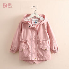 Load image into Gallery viewer, Baby Hooded Coat 2019 Autumn and Winter New Girls' Children's Clothing Fashion Cute Children's Leisure Long Sleeve Coat