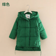 Load image into Gallery viewer, Fashion Baby Hooded Cotton-padded Jacket 2018 Winter New Girls' Children's Clothing Cotton Children Thickened Medium-length Coat