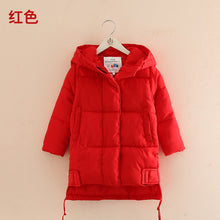 Load image into Gallery viewer, Fashion Baby Hooded Cotton-padded Jacket 2018 Winter New Girls' Children's Clothing Cotton Children Thickened Medium-length Coat