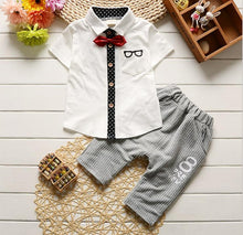 Load image into Gallery viewer, kid boy clothing Children's wear 2018 new boys' summer suit new summer children's wear,  boy sweater two piece.