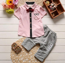 Load image into Gallery viewer, kid boy clothing Children's wear 2018 new boys' summer suit new summer children's wear,  boy sweater two piece.