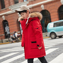 Load image into Gallery viewer, Boys' Down Jacket Long Section Thickening 2019 New Winter Casual Children's Clothing Jacket