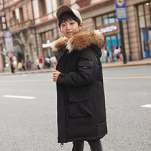 Load image into Gallery viewer, Boys' Down Jacket Long Section Thickening 2019 New Winter Casual Children's Clothing Jacket