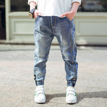 Load image into Gallery viewer, Boys' clothes 2019 spring autumn new children's trousers casual jeans 3-12 years children's clothing