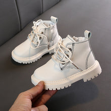 Load image into Gallery viewer, Fashion PU Leather Boot new winter children's shoes princess girls anti slip foot warmer Fashion Snow Martin boots 1-3 years old