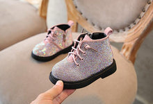Load image into Gallery viewer, Fashion New Winter Children's Shoes Princess Rhinestone Girls Anti Slip Foot Warmer Fashion Snow Martin Boots 1-3 Years Old.