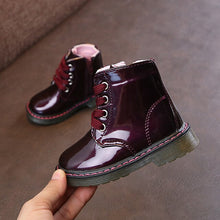 Load image into Gallery viewer, Girls Shoes Kids Boots Autumn Leather Fashion Girls Toddler Boots Children'S Shoes Non-Slip Soft Bottom 1-7Y