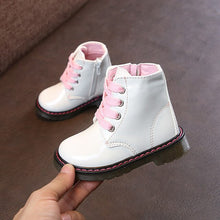 Load image into Gallery viewer, Girls Shoes Kids Boots Autumn Leather Fashion Girls Toddler Boots Children'S Shoes Non-Slip Soft Bottom 1-7Y