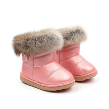 Load image into Gallery viewer, Fashion Boots Children's Shoes Girls Shoes Winter Warm Boots Children's Snow Boots Plush Cute Fashion Boots Children's Sneakers