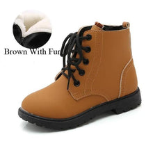 Load image into Gallery viewer, New children's leather boots girls and boys shoes