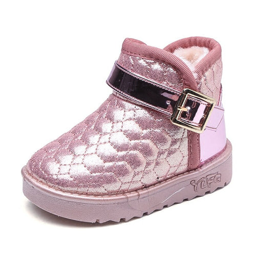 New winter girls waterproof shoes fahion princess shoes cute snow boots