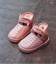 Load image into Gallery viewer, New winter girls waterproof shoes fahion princess shoes cute snow boots