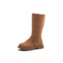 Load image into Gallery viewer, Korean version Suede New girls shoes autumn and winter plus velvet princess  boots children's boots high girls boots