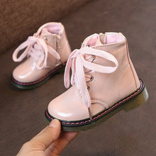 Load image into Gallery viewer, New Children's Boots Fashion Kids Girls Boys Waterproof Leather Shoes